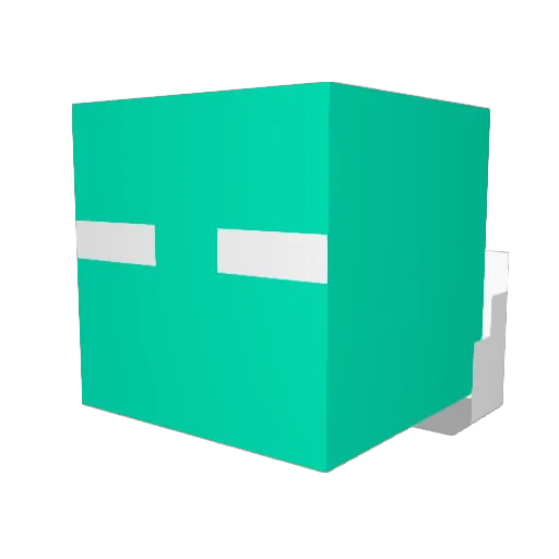 MouldyBroom6576 Minecraft avatar head, 3D render