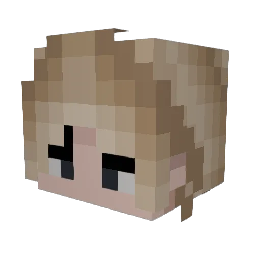 MouldyMilk Minecraft avatar head, 3D render