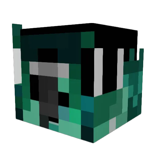 MouldySeeker899 Minecraft avatar head, 3D render