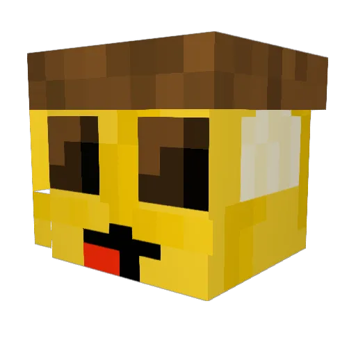 Mouldybana Minecraft avatar head, 3D render
