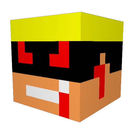 Moundus Minecraft avatar head, 3D render