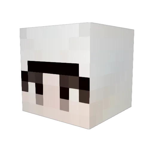 Moung_E Minecraft avatar head, 3D render