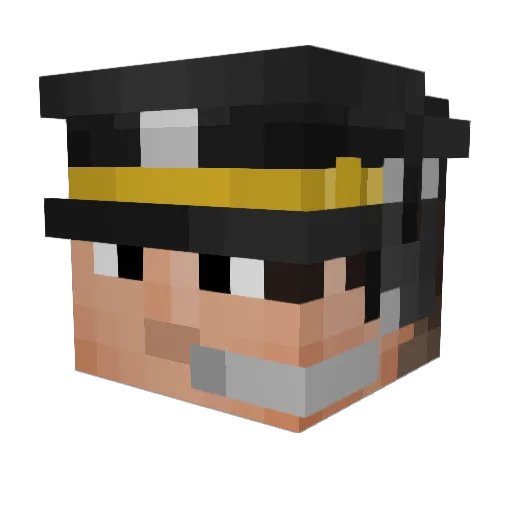 MountZionV Minecraft avatar head, 3D render