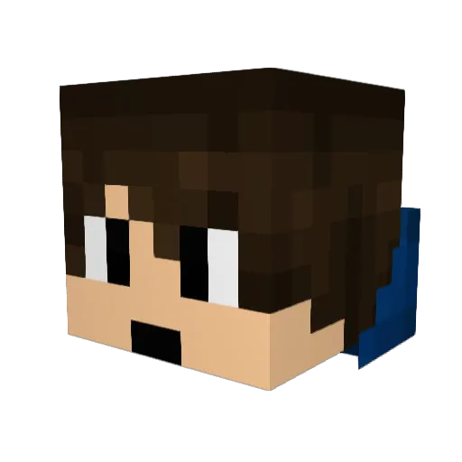 MountainDrew405 Minecraft avatar head, 3D render