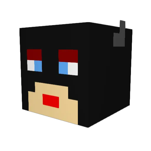 MountainMara Minecraft avatar head, 3D render