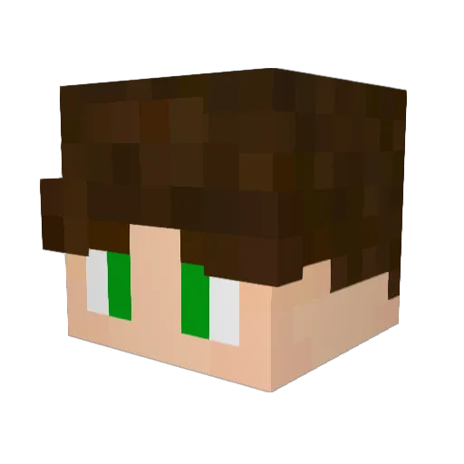 MountainPrime Minecraft avatar head, 3D render