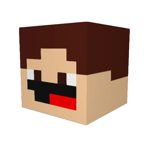MountainRidge Minecraft avatar head, 3D render