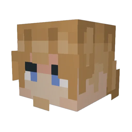 MountainScatch Minecraft avatar head, 3D render