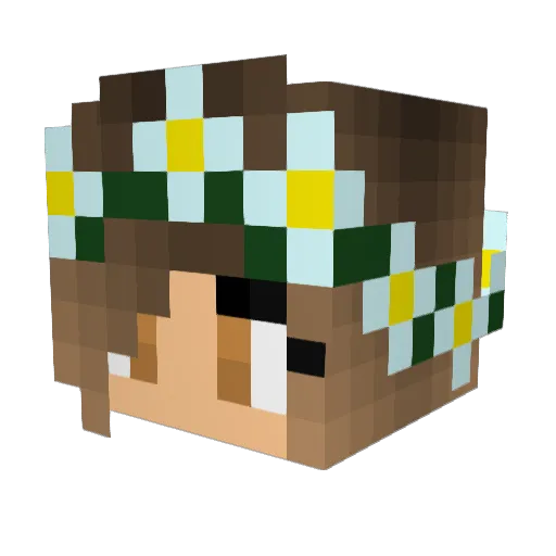 Mountain_Fruit Minecraft avatar head, 3D render
