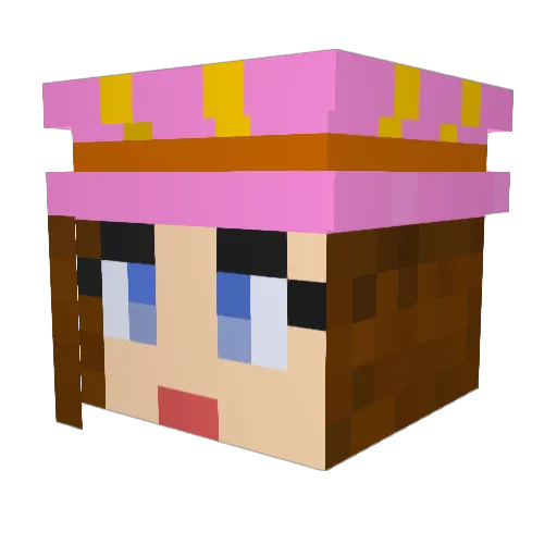 Mountain_M Minecraft avatar head, 3D render