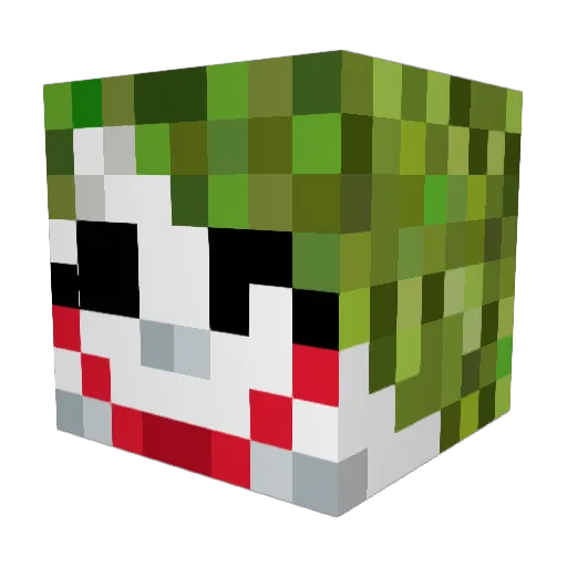 Mountaintopp Minecraft avatar head, 3D render