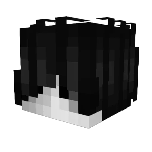 Mountan Minecraft avatar head, 3D render