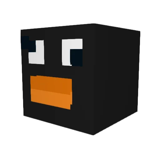 Mounter1001 Minecraft avatar head, 3D render