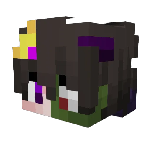 MountinBird_ Minecraft avatar head, 3D render