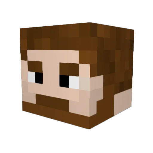 Mourek3000IMC Minecraft avatar head, 3D render