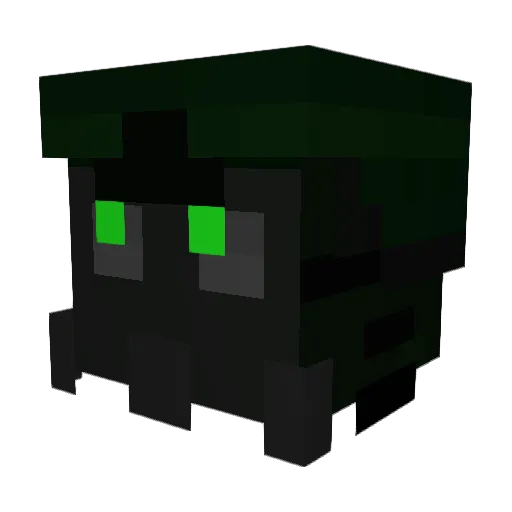 Mouryinn Minecraft avatar head, 3D render