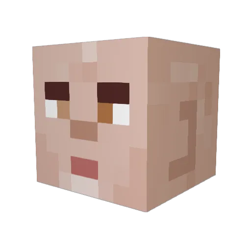Mouryou11 Minecraft avatar head, 3D render