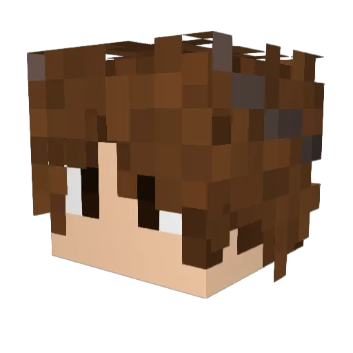 Mousada Minecraft avatar head, 3D render