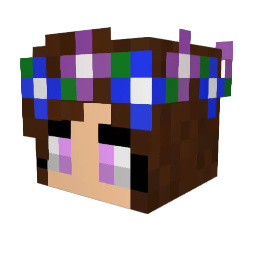MouseAndMouse Minecraft avatar head, 3D render