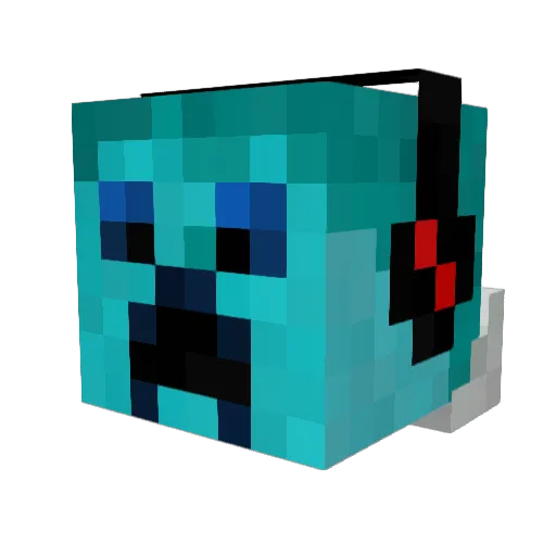MouseChicken72 Minecraft avatar head, 3D render