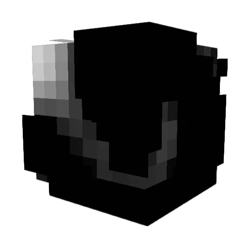 MouseKeyboard Minecraft avatar head, 3D render
