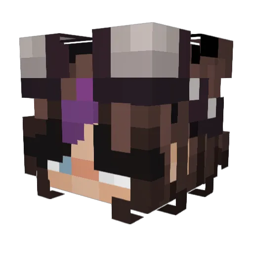 MouseRei Minecraft avatar head, 3D render