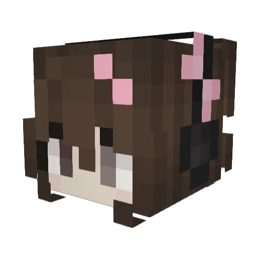 Mouse_07 Minecraft avatar head, 3D render