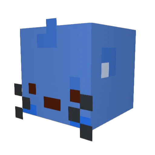Mouse_Mice Minecraft avatar head, 3D render