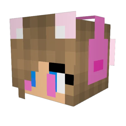 Mouse_Wife Minecraft avatar head, 3D render