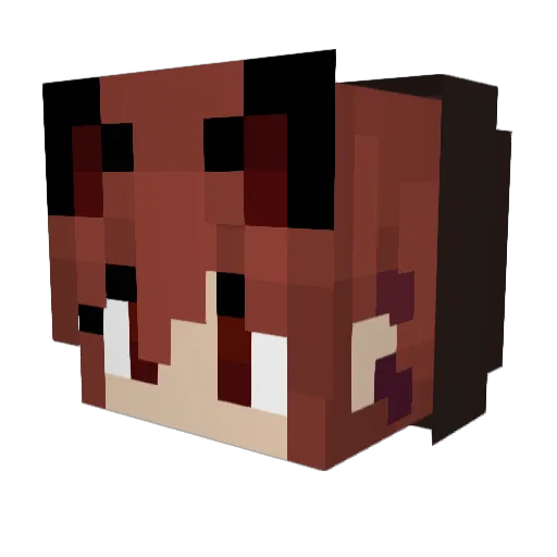 Mousey0404 Minecraft avatar head, 3D render