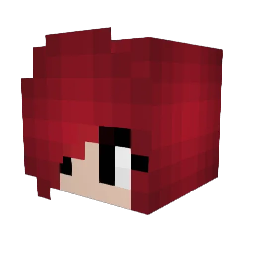 Mouseyy Minecraft avatar head, 3D render