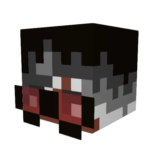 Mousr_Trap Minecraft avatar head, 3D render