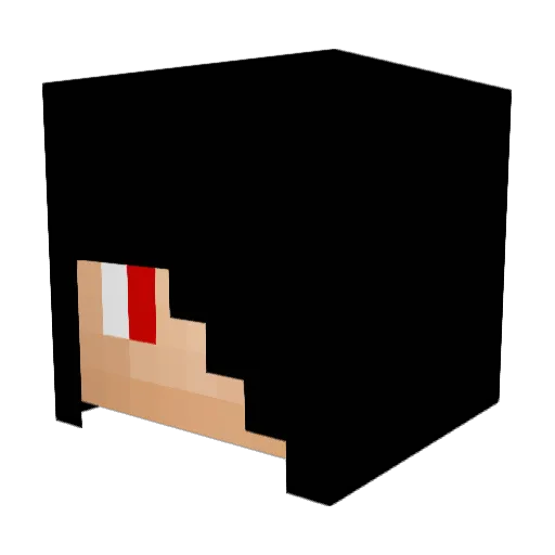 MousseAlsa Minecraft avatar head, 3D render