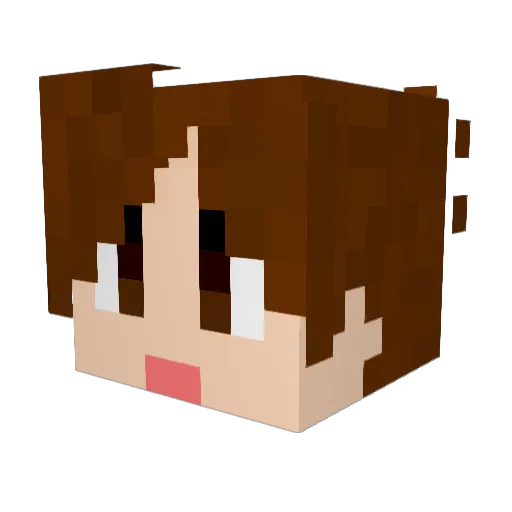 MoustacheWorker Minecraft avatar head, 3D render
