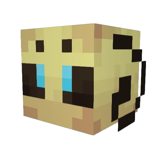 Moustik_Kipik Minecraft avatar head, 3D render
