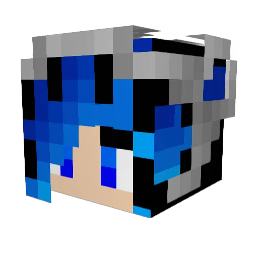 Mousy95 Minecraft avatar head, 3D render