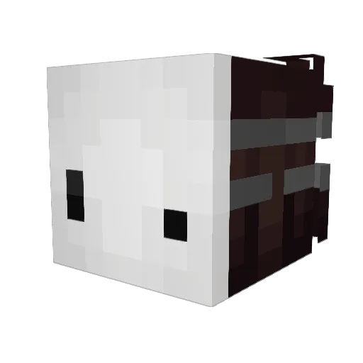 MouthGuy Minecraft avatar head, 3D render
