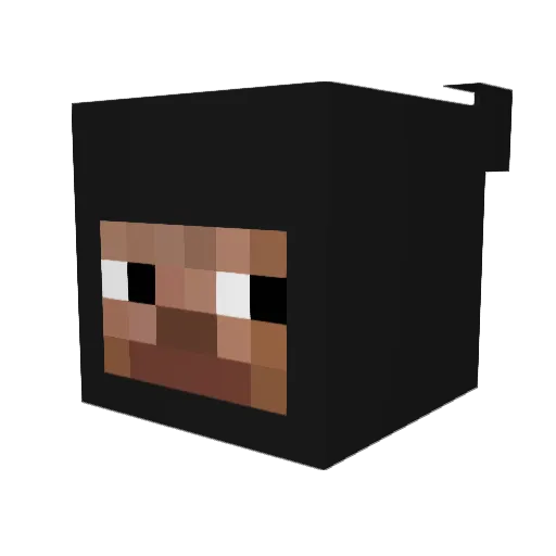 Moux2k Minecraft avatar head, 3D render