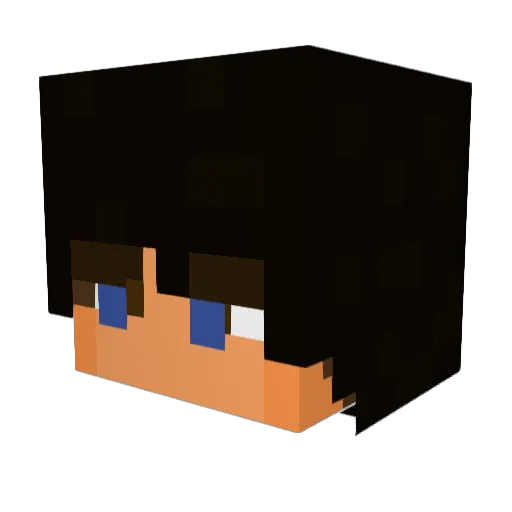 Mov3667 Minecraft avatar head, 3D render