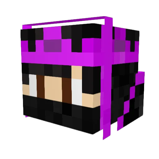 MovIykos Minecraft avatar head, 3D render