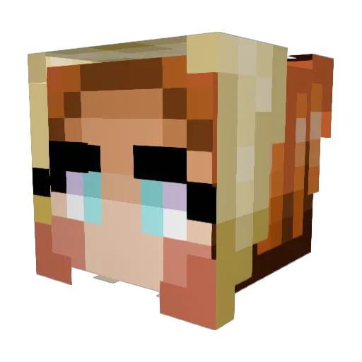 MovablePlanet92 Minecraft avatar head, 3D render