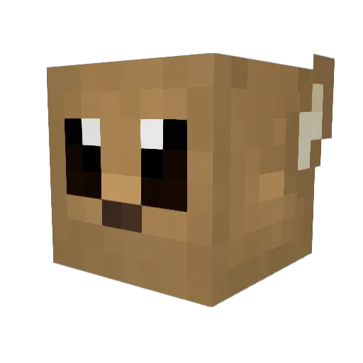 Movable_Fool Minecraft avatar head, 3D render