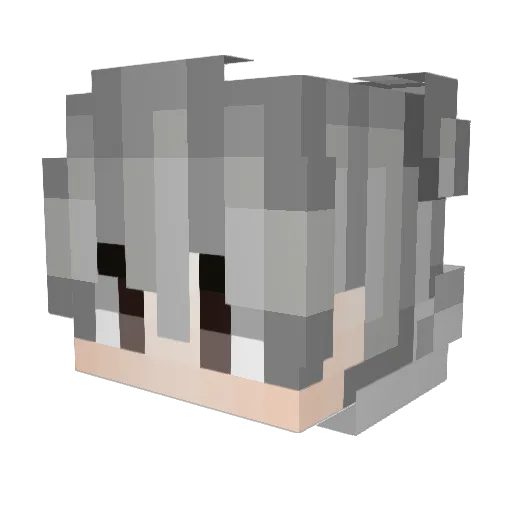 Movi__ Minecraft avatar head, 3D render