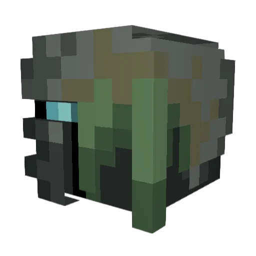 Movidly Minecraft avatar head, 3D render