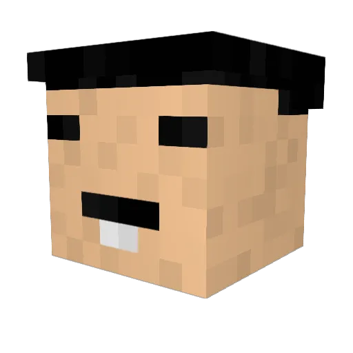 MovieBoxPro Minecraft avatar head, 3D render