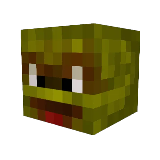 Moviemonstah2 Minecraft avatar head, 3D render