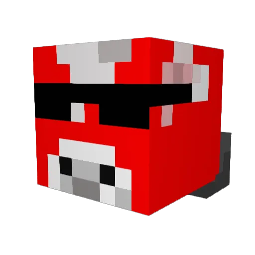 Movix_YT Minecraft avatar head, 3D render