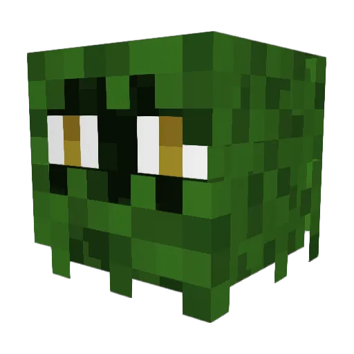 Mower Minecraft avatar head, 3D render