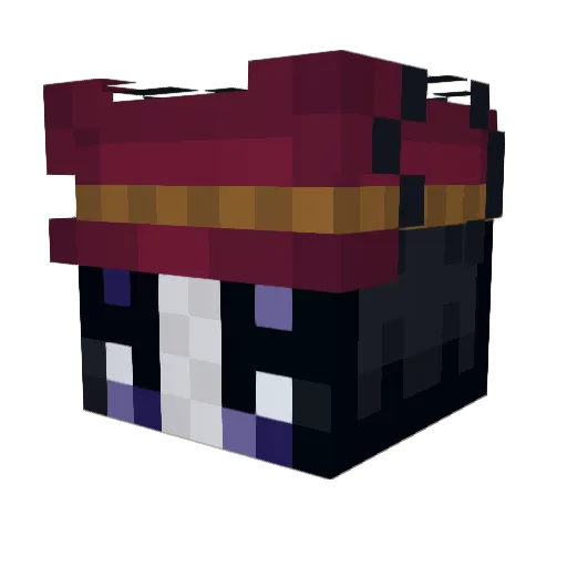 MowgliBoo Minecraft avatar head, 3D render