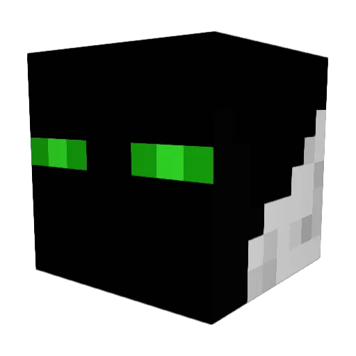 Mowltier Minecraft avatar head, 3D render